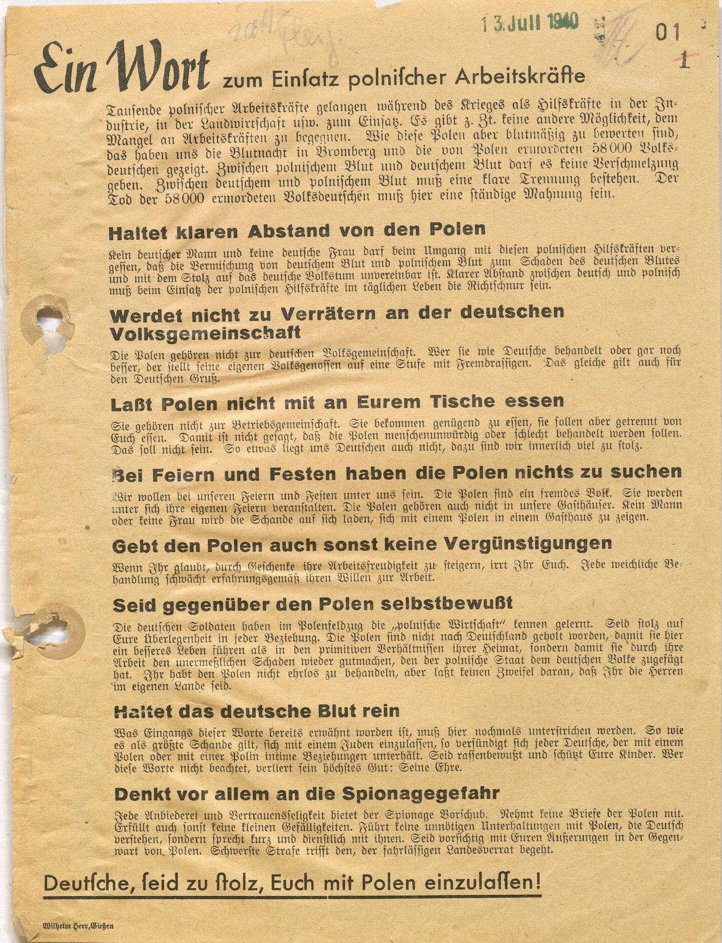 Merkblatt